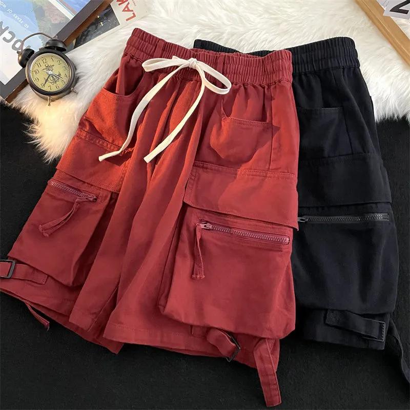 Men's Summer Gym Quick-drying Shorts Casual Fitness Streetwear Jogging Short Pants Multi-pocket Sport Casual Hip Cargo Short