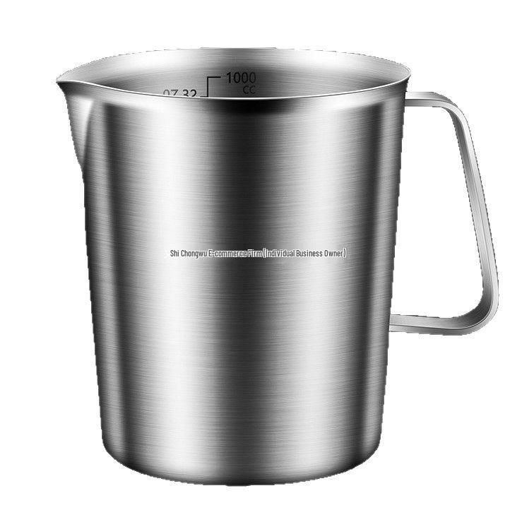 304 Edelstahl Messbecher mit großer Kapazität zum Backen, für Milchtee, für Gewerbeküchen und für Latte Art.