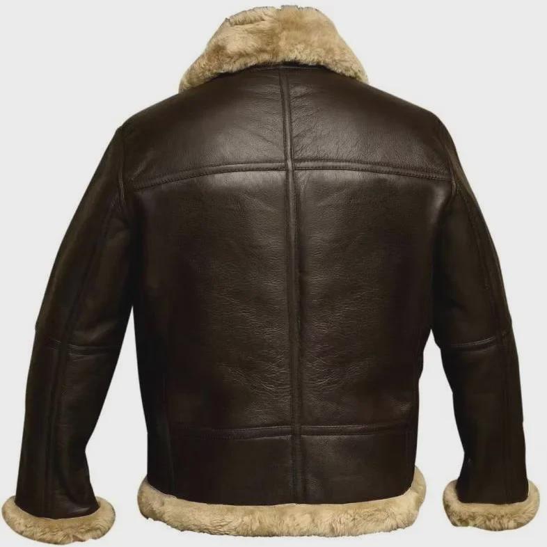 European Snow Leather Fur Coat - Long-Sleeved, Plush, and Warm
