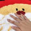 Christmas Living Room Decoration Rug Christmas Tree Elk Snowman Round Rugs Bedroom Household Floor Mats Washable Leisure Carpet