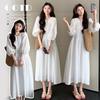 2026 French Spring/Summer Embroidered Loose White Dress