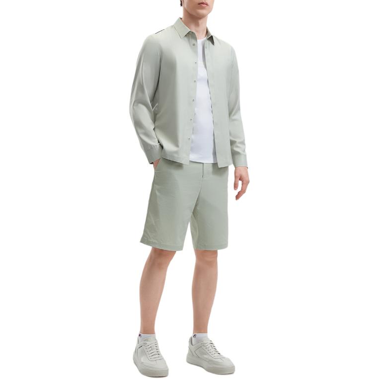 Men's Shirt FILA SS24 Shirt Men's GREE Sri Gray
