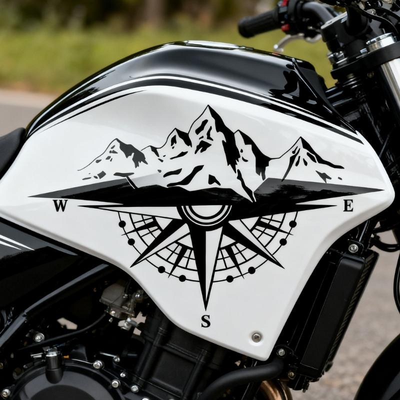 Waterproof Guidance Mountain Car Decals Strong PVC Sticker Weatherproof Design Long Lasting Adhesive For Outdoor Vehicles