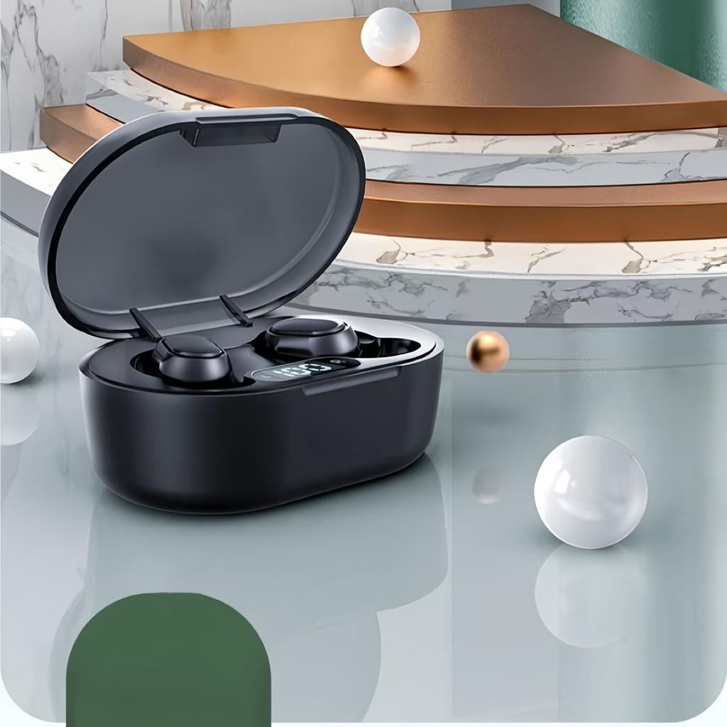 אוזניות אלחוטיות חדשות עם איכות צליל גבוהה, עיצוב נוח בתוך האוזן + מסך מגע LED, מתאימות לטלפונים ניידים, ספורט סוחף