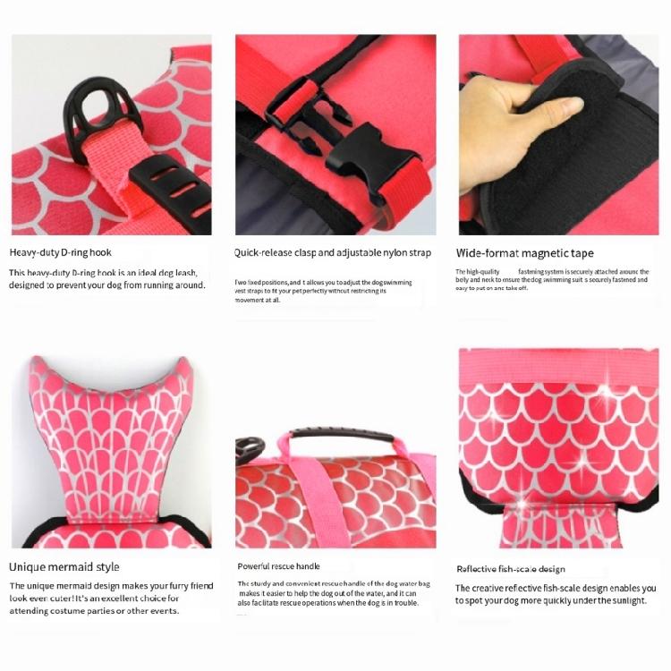 Dog Swim Coat For Mini Breads Modern Polyester Fabric Life Vest With Reflective Detail For Night Safety