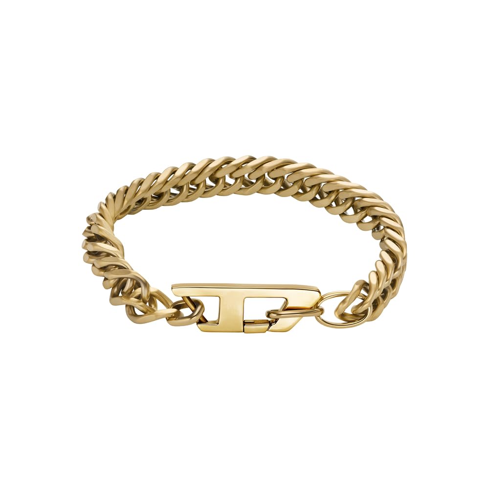 

Diesel Chain Gold Stainless Steel Bracelet One Stainless No Men s Bracelet, DX1511710, Size, Steel, Gemstones. золотий