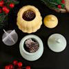 Gypsum Mold Lidded Silicone Jar Mold Silicone Candle Mold Flexible For Christmas Decoration Craft Teaching Diy Craft Projects