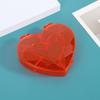50pcs Heart-shaped Jewelry Organizer Case Plastic Storage Holder Box Portable Earing Necklace Jewelry Desktop Container