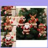 Merry Christmas Dancing Ornaments Featuring Festive Santa Snowman Reindeer Bear Decorations