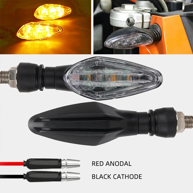 Universal Motorcycle LED Turn Signals Lights Waterproof Warning Indicator Turning Lamp Motorbike Scooter Flashers Lighting