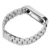 Smartwatch Wrist Band Strap Stainless Steel Anti Lost with Double Latch Folding Buckle for Mi Band 6Silver