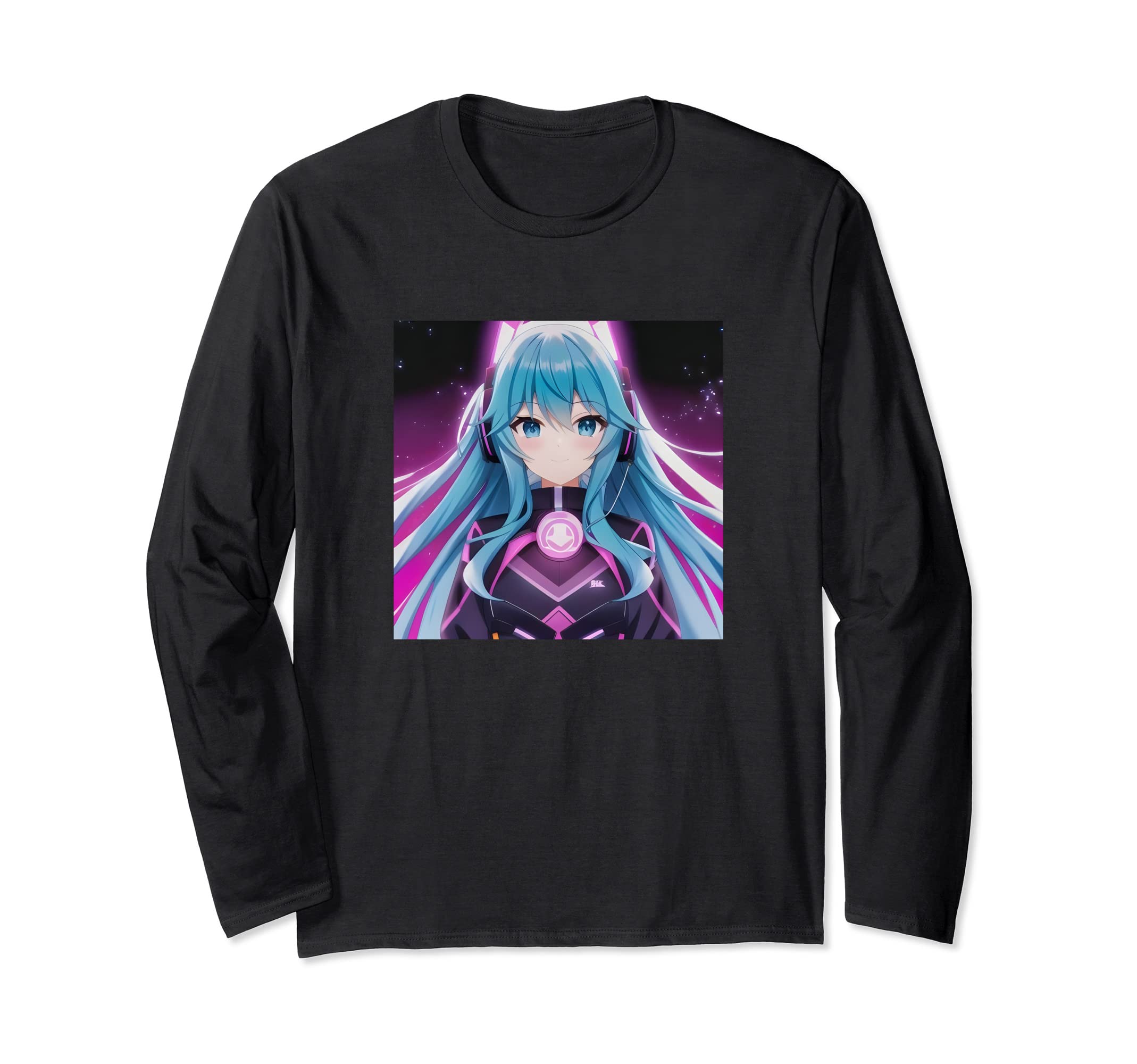 Cute beauty cute manga and Japanese products, anime, girl, otaku, long-sleeved T-shirt чёрный