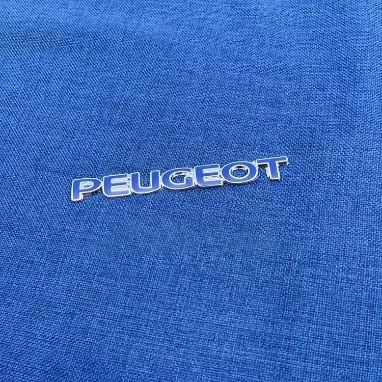 Alloy Car Rear Trunk Emblem Modified Sticker for Peugeot206 207 208 301 307 308 406 407 408 508 607 2008 3008 4008 5008 GT
