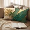 Leaf Printed Pillowcase Modern Home Room Decoration Living Room Sofa Cushion Cover Without Pillow Core Polyester Material