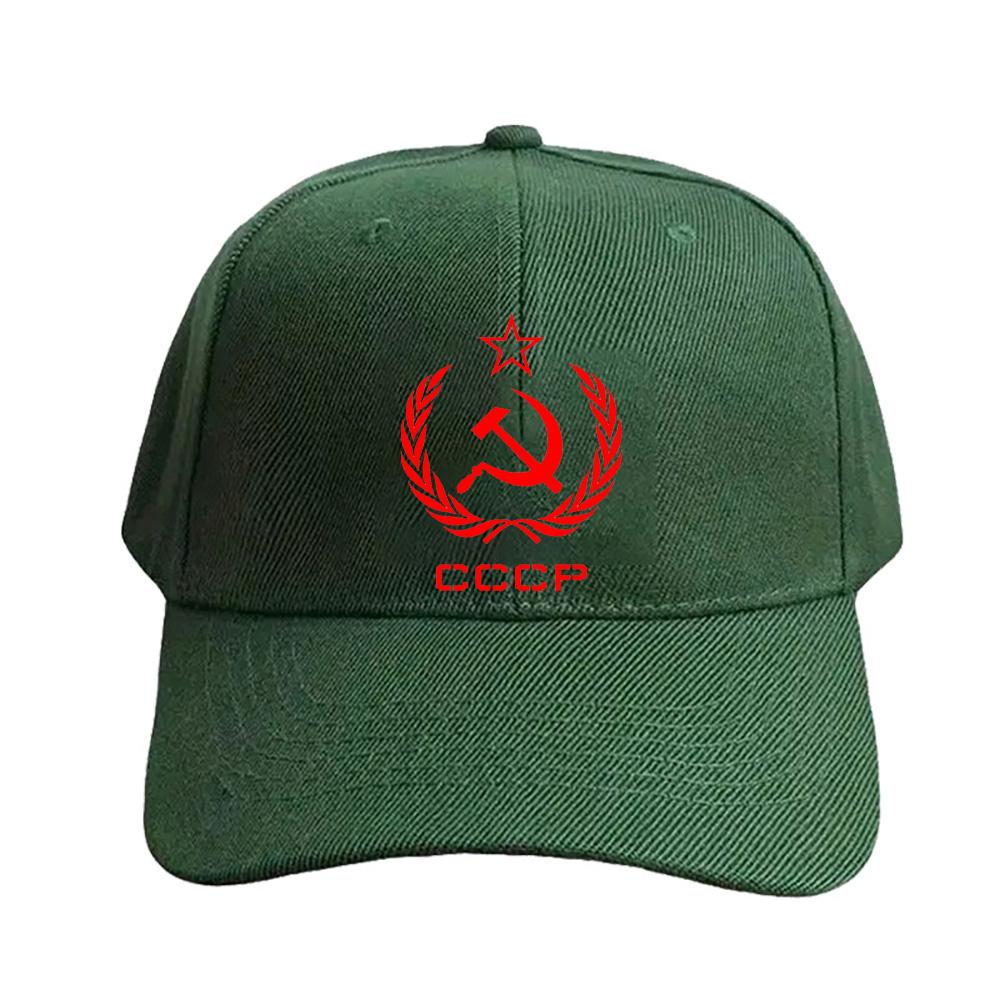 Russian USSR Soviet Union Hammer and Sickle CCCP Communist Cap Summer Woman Man Adult Hat Printed Baseball Caps Trucker Cap