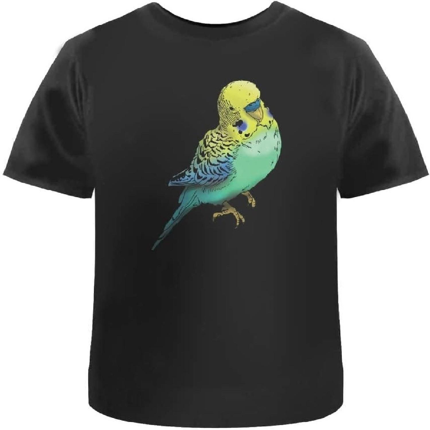 Azeeda  Budgie  Unisex T-Shirt - 100% Cotton (S-XXL) (TA027204) S чёрный