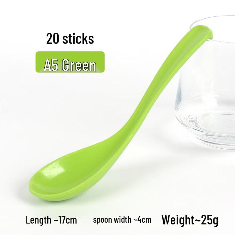Qiwei Commercial Melamine Long-Handle Soup Spoon