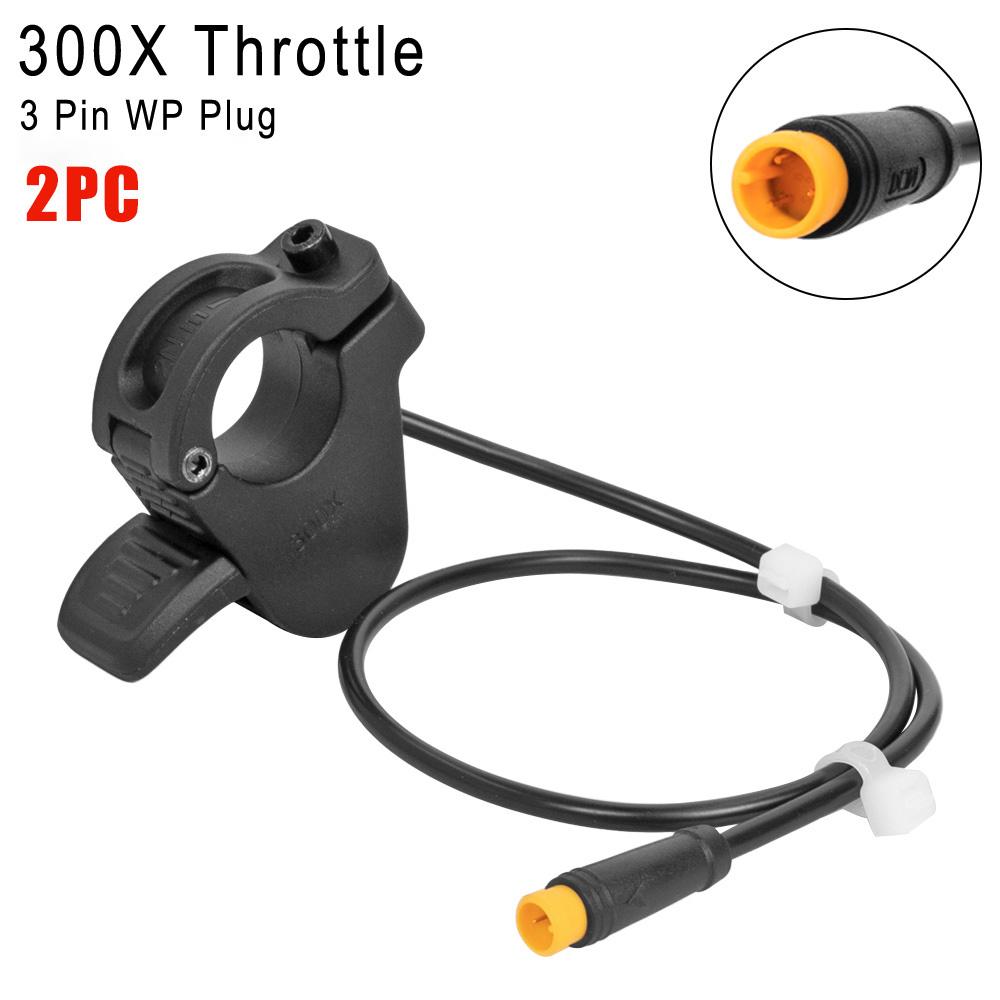Universal Thumb Throttle 300X Right/Left Hand Throttle for 24V 36V 48V 72V Electric Bicycle Accelerator Electric Scooter Part Throttles 2