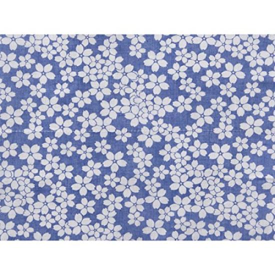 Shirayuki Shirayuki Yuzen Hand Cherry Dishcloth, Towel, Blossom, Blue/Pink