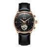 New CARNIVAL Grey Dial Luxury Tourbillon Watch For Men Mechanical Travel Time Wrist Watch Men Leather Waterproof
