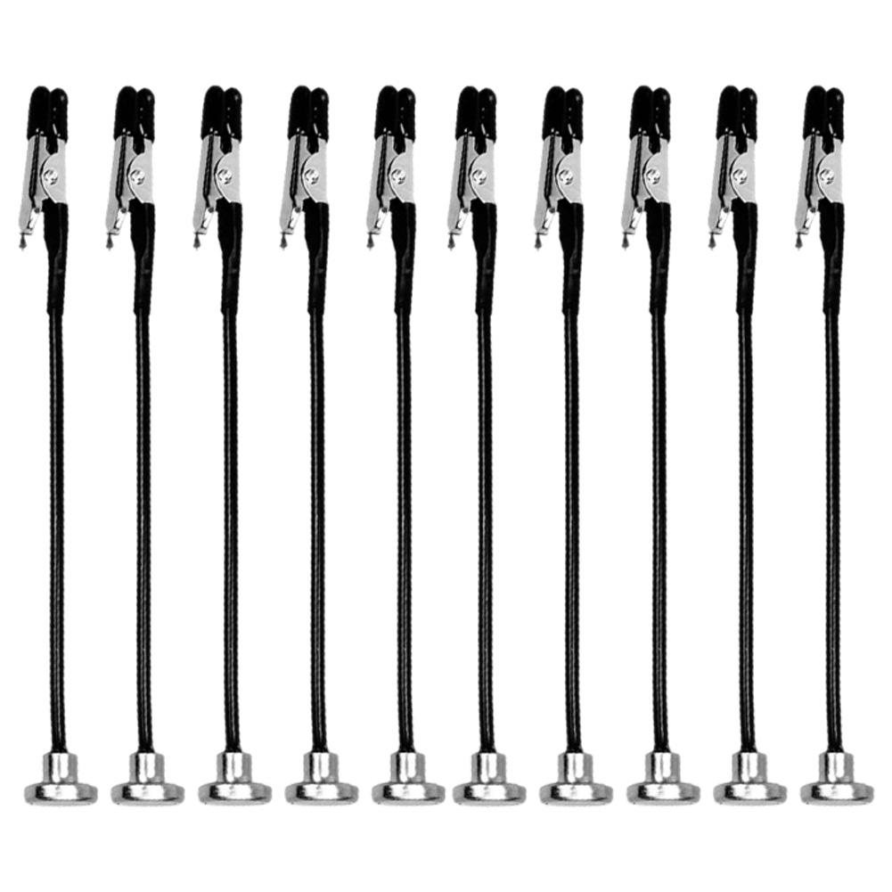 10 Pack Magnetic Base Third Hand Soldering Aid Flexible Gooseneck Clamp Tool For Electronics Repair And Craft Projects Home Tool