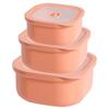 Cookware Sets 500ml 1L 1500ml 3-Piece Bento Box with Lid Plastic Heatable Bpa Free