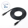 Sanwa Supply USB 20Gbps Type-C Cable (Single Screw Lock, 240W, 2m) KU-20GCCPESSL20