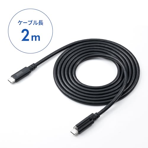 Sanwa Supply USB 20Gbps Type-C Cable (Single Screw Lock, 240W, 2m) KU-20GCCPESSL20