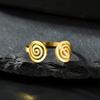 Cazador Swirl Spiral Rings for Women Stainless Steel 2026 Trend Geometric Adjustable Finger Rings Jewelry Party Birthday Gift
