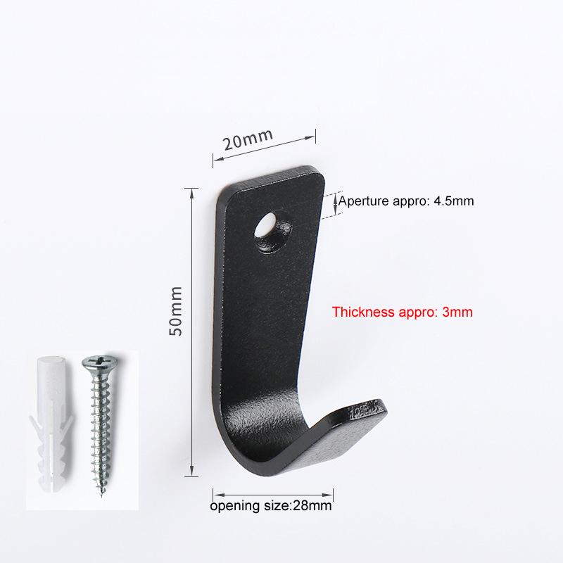 2Pcs Single Hole Wall Mounted Stainless Steel J-Type Clothes Hook Small Hooks for Hanging Cup,Coat,Hat,Bag,Towels with Screw