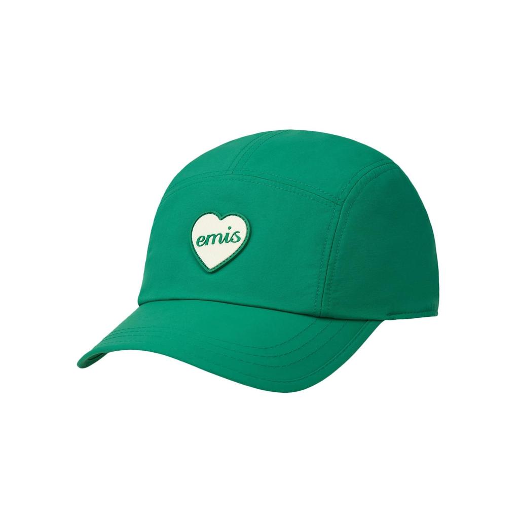 [EMIS] HEART RUBBER PATCH CAMP CAP - 4 Aesthetic Colors