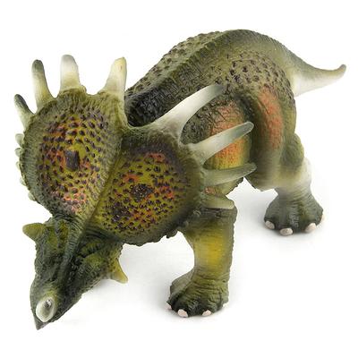 English Details Dinosaur Model Toys Morinda Spiny Shield Ceratops Solid Plastic Ornament