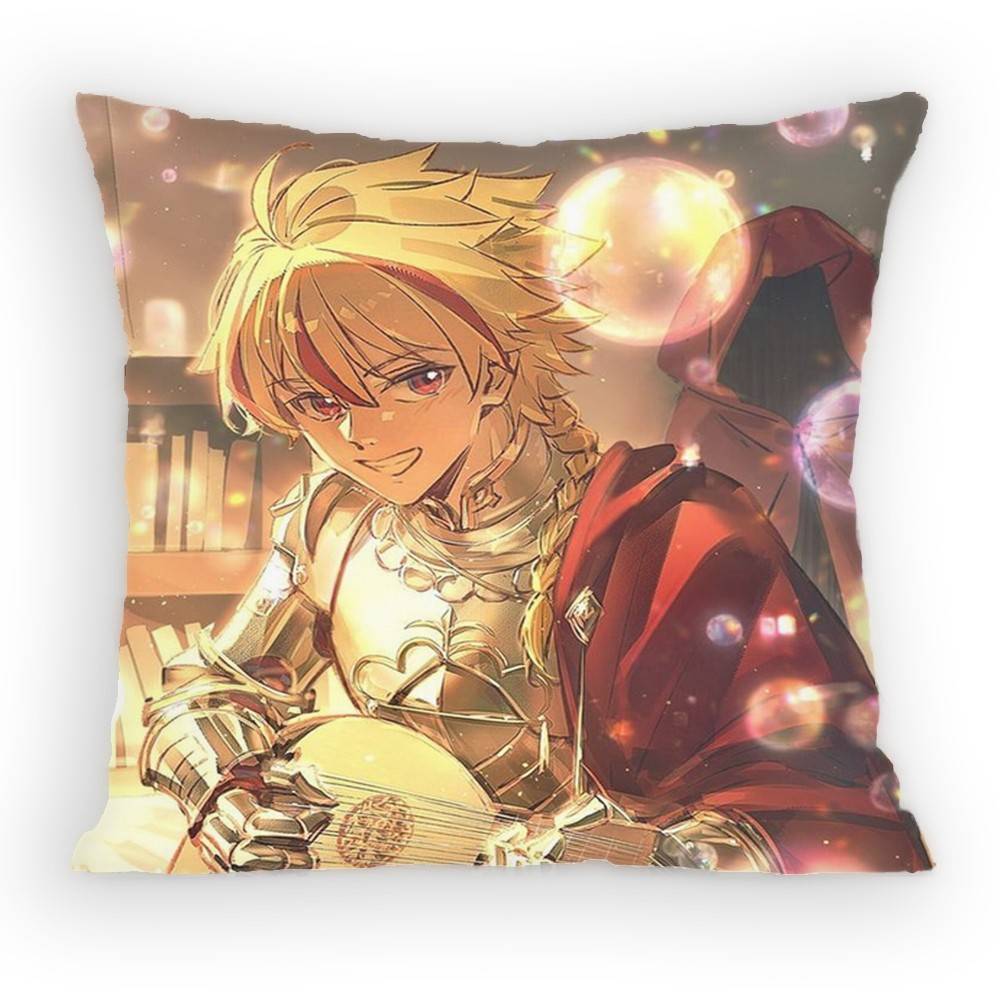 Richard I Saber Fate Strange Fake Pillow Case Anti-Dustmite Pillowcase Invisible Zipper Silky Sofa Cushion Cover For Bedroom