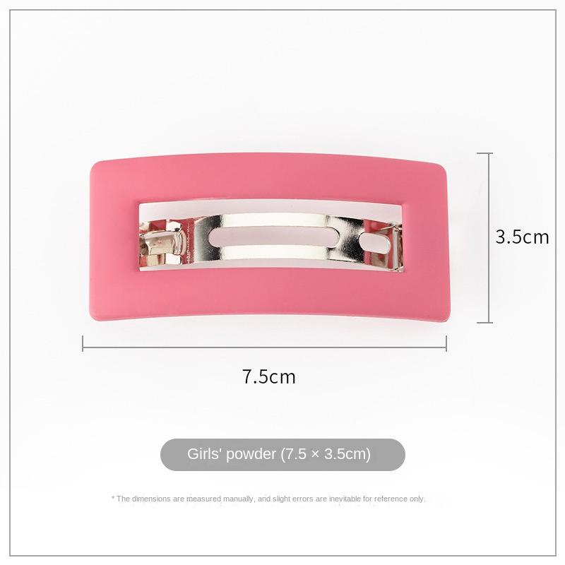 Fashion Matte Snap Hair Clip for Women Hairpin Hairclips Hair Barrette Korean Simple Ponytail Holder Hairgrips Hair Accessories