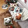 4Pcs Double-Sided Printed Throw Pillow Covers, Sketch Style Soccer Ball & "Football" Print Cushion Cases, Sporty Fan Home Decor