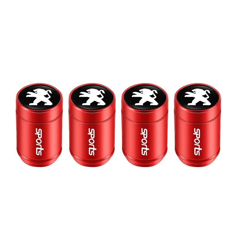 Car Tire Wheel Valve Caps Cover Suede Car Key Chain Ring Keychain for Peugeot 3008 5008 208 308 508 2008 408X 108