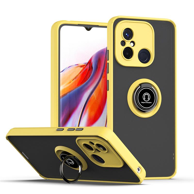 

Чехол для Xiaomi Redmi 12C 4G Чехол Броня Магнитный Держатель Кольцо Подставка Чехол для Redmy 12C 12 C Redmi12C Матовый Жесткий ПК Задняя крышка Redmi 12C