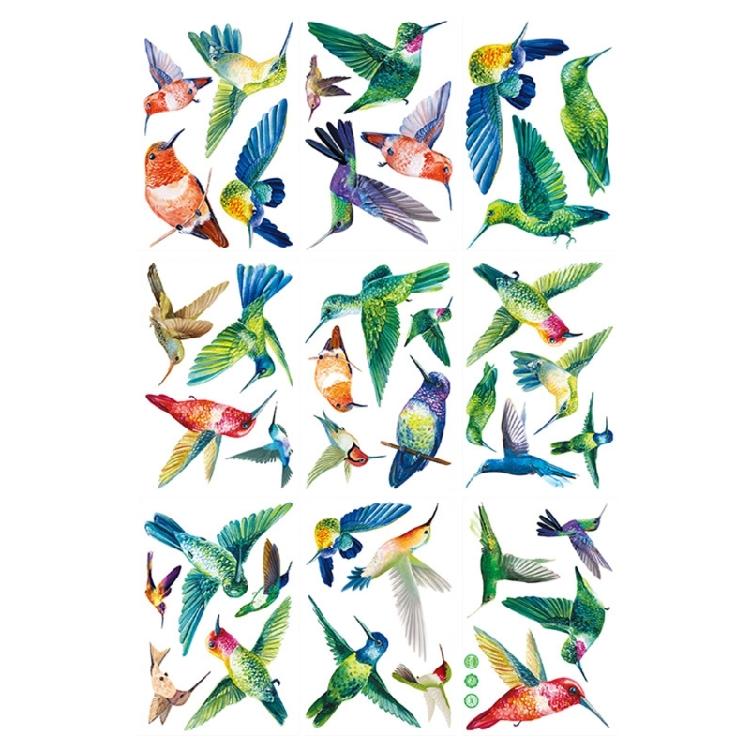 9 Sheets Reusable Spring Window Clings Sticker with Bright Color and Rich Pattern for Shopkeepers and Home Decoration