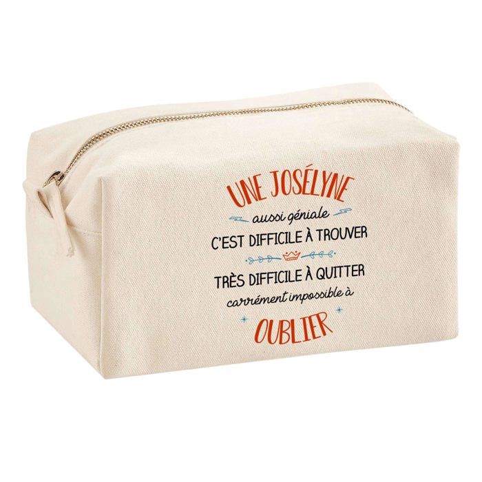 Trousse Multifonction Une Josélyne Aussi Géniale – École, Maquillage, Bureau – Trousse Scolaire – Idée Cadeau Collègue Noël