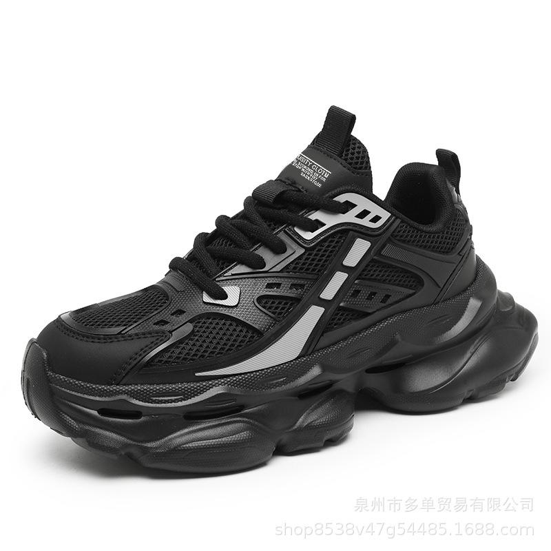 

New thick-soled cushioning dad shoes, light cushioning outdoor sports shoes, casual trendy shoes 39 чёрный
