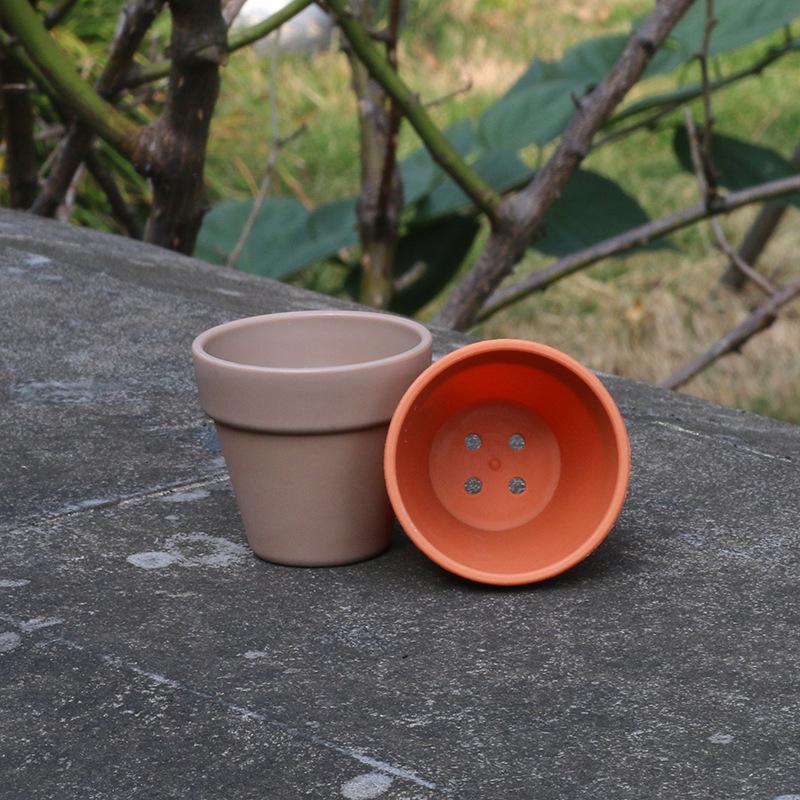 Extra Thick Mini Round Succulent Planter for Lithops and Seedlings