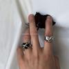 Imprisoned Heart Metal Thorns Love Ring Irregular European and American Niche Design Open Ring Couple Ring
