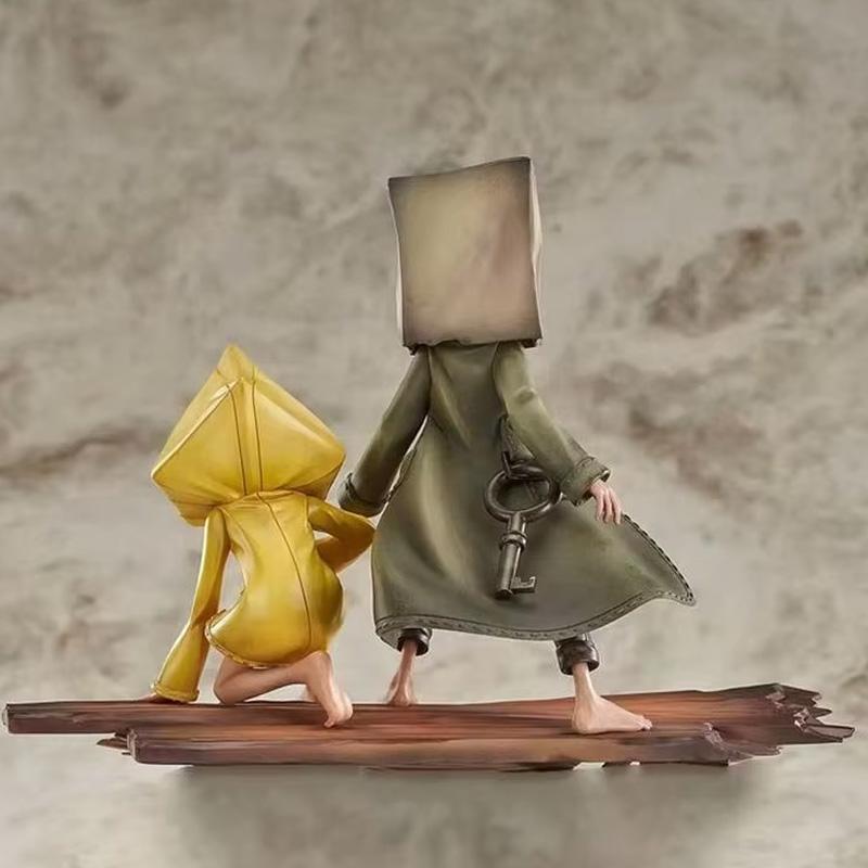 Kreskówkowe Little Nightmares II Sześć Mono Figurki Akcji Model Sceny z Gry Zabawki Podstawa Postaci Ozdoba Kolekcja Prezenty na Halloween