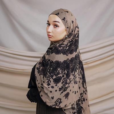 Aquarell Blumenfarben Modal Gefühl Hijab Schal Bandana für Frauen Reise Vielseitig Lässig Winddicht Sanddicht Kopftuch