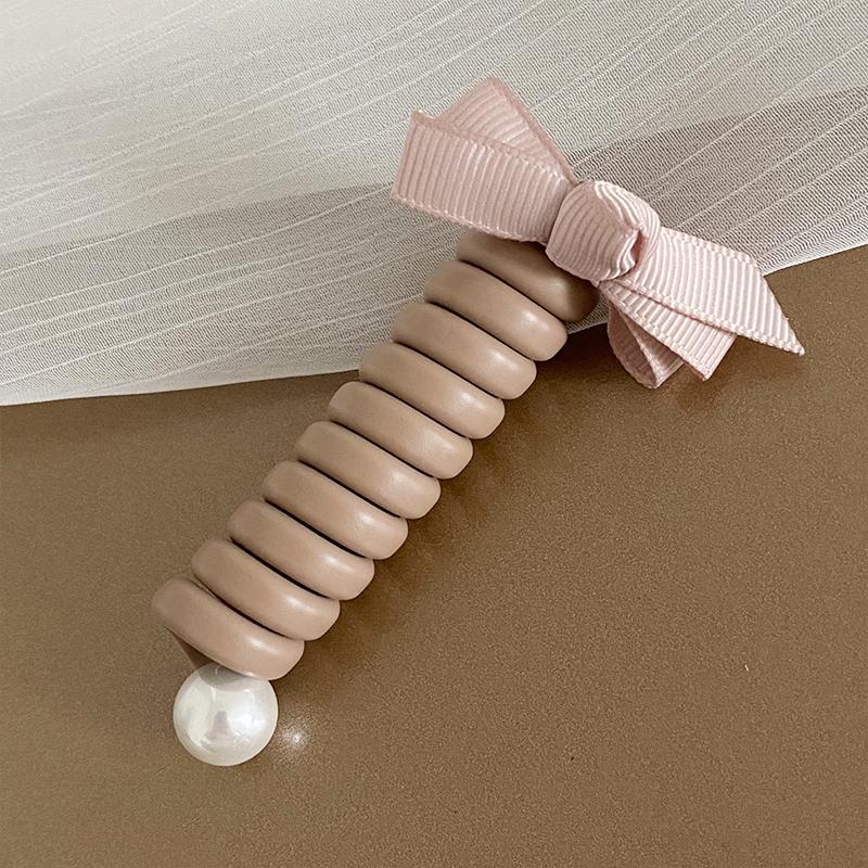 Temperament Bubble Braid Bow Hair Rope - Fashionable Ponytail Hair Ring