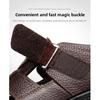 Men's Leather Sandals Breathable Summer Casual Shoes Soft Bottom Anti-Slip Hollow Out Dad Shoes