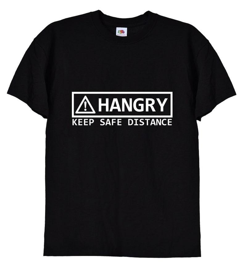 

Funny Hunger Warning Danger Always Hungry Angry Gift T-shirt Suitable for Men and Women Mug Gift Creative Food Lovers Christmas 4XL