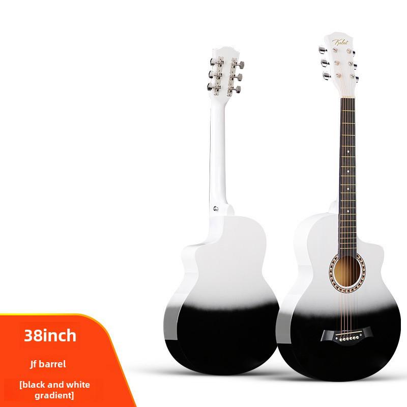 

«38-дюймовая фолк-гитара для начинающих — подобрана по цвету, идеальна для занятий и путешествий»