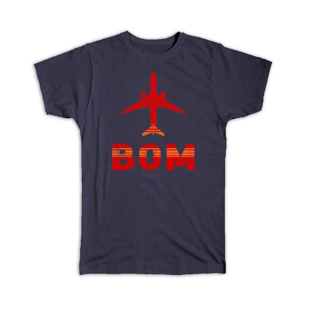 Gift T-Shirt : India Maharaj Airport Mumbai BOM Travel Airline Pilot AIRPORT XL