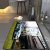 1PC Auto Finesse Racing Theme Kitchen Rug Non-Slip Door Mat Pop design Bathroom Rug Bath Mat Carpet for Home Sink Laundry Decor